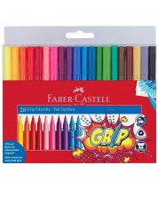 Μαρκαδόροι Faber-Castell Grip - 20 χρώματα