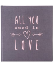 Άλμπουμ φωτογραφιών  Goldbuch - All You Need Is Love, γκρι, 30 x 31 cm