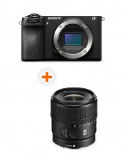 Φωτογραφική μηχανή Sony - Alpha A6700, Black + Φακός Sony - E, 15mm, f/1.4 G -1