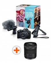 Φωτογραφική μηχανή Canon - EOS R50 Content Creator Kit, Black + Φακός Canon - RF, 15-30mm, f/4.5-6.3 IS STM -1