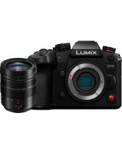 Φωτογραφική μηχανή Mirrorless Panasonic - Lumix GH6, 12-60mm, Black -1