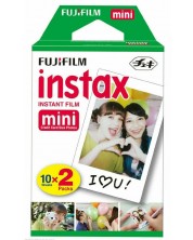 Φωτογραφικό χαρτί Fujifilm - για instax mini, Glossy, 2Χ10 τεμάχια -1