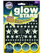 Φωσφορίζοντα αυτοκόλλητα Brainstorm Glow - Αστέρια, 1000 τεμάχια -1