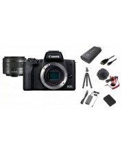 Φωτογραφική μηχανή  Canon - EOS M50 Mark II, μαύρο  + Premium KIT	
