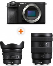 Φωτογραφική μηχανή Sony - Alpha A6700, Black + Φακός Sony - E PZ, 10-20mm, f/4 G + Φακός Sony - E, 16-55mm, f/2.8 G -1