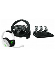 Τιμόνι με πετάλια Logitech - G920 Driving Force Racing Wheel, EMEA-914, λευκό -1