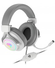 Ακουστικά gaming Genesis - Neon 750 RGB, άσπρα -1