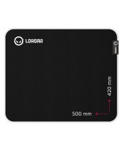 Gaming pad για ποντίκι Lorgar - Legacer 755, XL, μαλακό , μαύρο/μωβ -1
