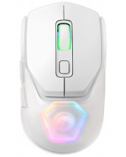 Ποντίκι gaming Marvo - Fit Pro, οπτικό, ασύρματο, λευκό