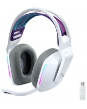 Gaming ακουστικά Logitech - G733, ασύρματα, λευκά