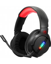 Gaming ακουστικά Marvo - HG9065, μαύρα/κόκκινα -1