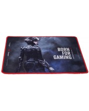 Gaming pad Marvo - G15, M, μαλακό, μαύρο/κόκκινο -1