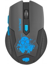 Gaming ποντίκι Fury - Stalker, οπτικό, ασύρματο, μαύρο/μπλε