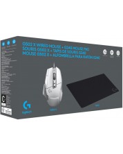 Σετ gaming Logitech - G502 X + G240, λευκό -1