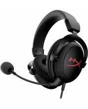 Gaming ακουστικά HyperX - Cloud Core, μαύρο/κόκκινο -1