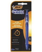 Στυλό τζελ BIC Gel-ocity - Quick Dry, 0,7 mm, blister, μπλε -1