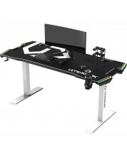 Γραφείο gaming Ultradesk - Force, λευκό -1