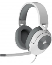 Ακουστικά gaming Corsair - HS55 Stereo,  λευκό -1