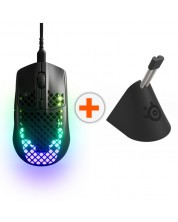 Gaming σετ SteelSeries - Aerox 3 2022 + Mouse Bungee, μαύρο -1