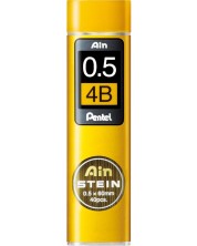 Γραφίτες Pentel - Ein Stein, 4B, 0,5 mm, 40 τεμάχια -1