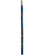 Μολύβι γραφίτη με γόμα  Panini Super Mario - Blue -1