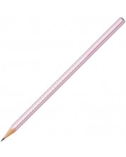 Μολύβι γραφίτη Faber-Castell Sparkle - Ροζ μεταλλικό -1