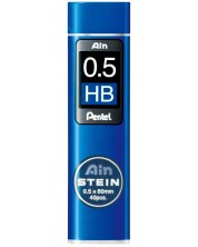 Γραφίτες Pentel - Ain Stein - HB, 0.5 mm, 40 τεμάχια -1