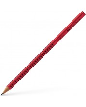 Μολύβι γραφίτη Faber-Castell Grip - 2001, B, κόκκινο -1