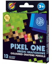 Κηρομπογιές Astra Pixel One - 12 χρώματα -1