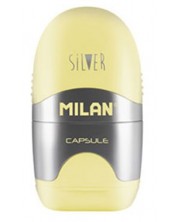 Γόμα με ξύστρα Milan - Silver, ποικιλία -1