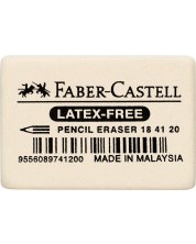 Γόμα Faber-Castell - 7041-20, μεγάλο, λευκό