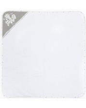 Πετσέτα Casa Bambino - Paris bianco, grigio, 100 x 100 cm -1
