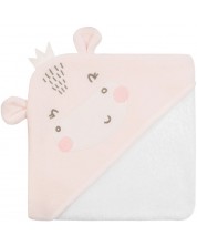 Πετσέτα με κουκούλα KikkaBoo - Hippo Dreams, 90 x 90 cm -1