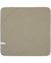 Πετσέτα με κουκούλα Lassig - Cozy Care, 90 x 90 cm, πράσινη -1