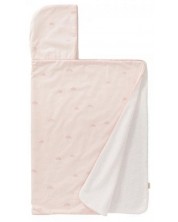 Πετσέτα με κουκούλα Fresk - Drops chintz, 100 x 75 cm ροζ -1