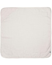 Πετσέτα με κουκούλα Lassig - Cozy Care, 90 х 90 cm, λευκό -1