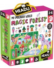 Σετ παιχνιδιού Headu - Μαγικό δάσος, με αφίσα