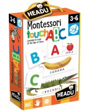 Εκπαιδευτικό παιχνίδι Headu Montessori - Αγγίξτε και αναγνωρίστε το γραμματάκι -1