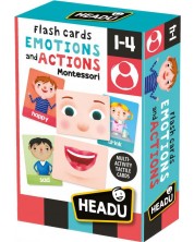 Εκπαιδευτικές κάρτες flash Headu Montessori - Συναισθήματα και πράξεις -1