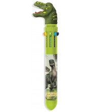 Στυλό DinosArt - Δεινόσαυροι, με 10 χρώματα, πράσινο