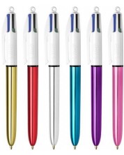 Στιλό BIC - Colours Shine, μηχανικό, 4 χρώματα, ποικιλία
