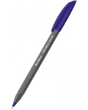  Στυλό Berlingo - Silver, 1 mm, μπλε μελάνι -1