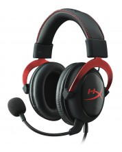 Ακουστικά Gaming HyperX - Cloud II, μαύρα/κόκκινα -1