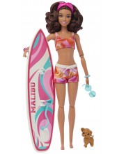Σετ παιχνιδιών Barbie - Barbie με σανίδα σερφ -1