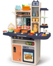 Σετ παιχνιδιού Raya Toys -Παιδική κουζίνα με νερό και ατμό, πορτοκαλί