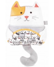 Παιχνίδι κατά των κολικών με κουκούτσια κερασιού Amek Toys - Γάτα, Lazy the cat -1