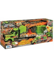 Σετ παιχνιδιού RS Toys - Φορτηγό δεινοσαύρων με αξεσουάρ, 1:10 -1