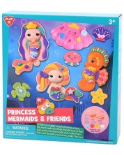 Σετ παιχνιδιού με πλαστελίνη  PlayGo - Πριγκίπισσες, γοργόνες και φίλοι