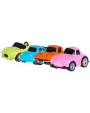 Σετ παιχνιδιού GT -αυτοκίνητα, πράσινο, ροζ, πορτοκαλί και μπλε