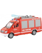 Παιδικό παιχνίδι Raya Toys - Πυροσβεστικό αυτοκίνητο με μουσική , σκάλα και φώτα,City Rescue -1